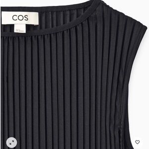 NWT COS sleeveless pleated maxi dress